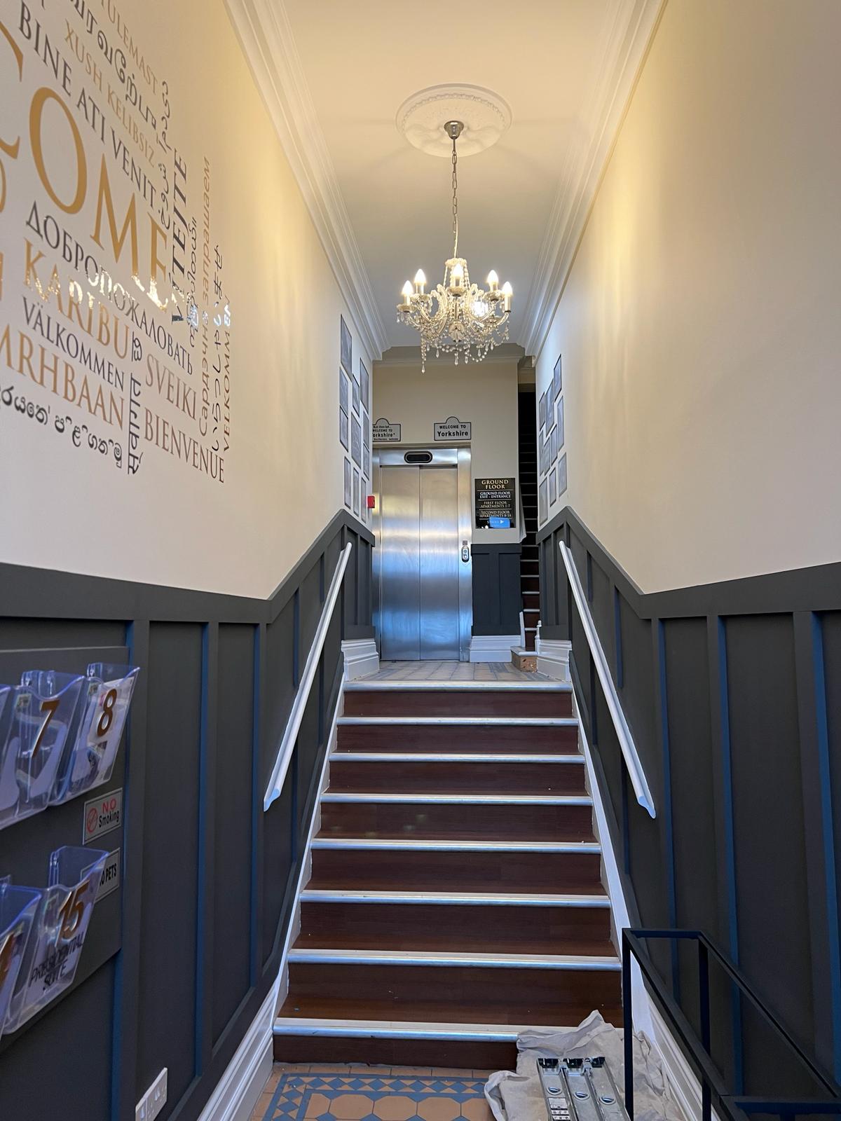 Decorating in Huddersfield for Appartment communal areas by Ward Decorating 1